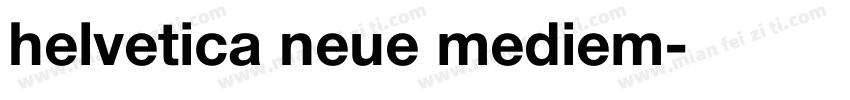 helvetica neue mediem字体转换